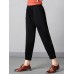 Stylish Women Drawstring Waist Solid Harem Pants