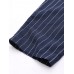 Women High Elastic Waist Striped Loose Cotton Harem Pants