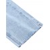 Casual Women Ripped Hole Mid Rise Cropped Jeans