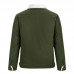 Mens Fleece Liner Thick Warm Chest Pockets Single Breasted Winter Jacket