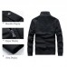 Mens Cotton Outdoor Casual Stand Collar Multi-pocket Autumn Jacket