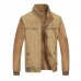 Mens Reversible Double Sided Wearable Autumn Corduroy Cotton Stand Collar Jacket