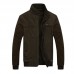 Mens Reversible Double Sided Wearable Autumn Corduroy Cotton Stand Collar Jacket