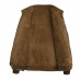 Mens Reversible Double Sided Wearable Autumn Corduroy Cotton Stand Collar Jacket