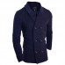Mens Double Breasted Winter Trench Pea Coat