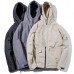 Mens Thick Warm Zipper Hooded Fashion Padded Jacket