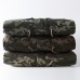 Mens Camo Printing Thick Faux Fur Collar Winter Jacket Casual Coat