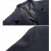 Mens Wool Business Mid-long Casual Suit Collar Single-breasted Trench Coats