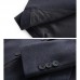 Mens Wool Business Mid-long Casual Suit Collar Single-breasted Trench Coats