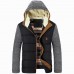 Thickened Windproof Warm Coat Casual Cotton Padded Hooded Patchwork Jacket
