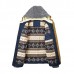 Thickened Windproof Warm Coat Casual Cotton Padded Hooded Patchwork Jacket