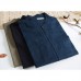 Linen Cotton Casual Comfy Vintage Zipper Autumn Jacket Coats for Men