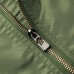 ASSTSERIES Mens Spring Autumn Casual Sport Flight Jacket Pure Color Bomber Jacket Big Size