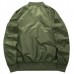 ASSTSERIES Mens Spring Autumn Casual Sport Flight Jacket Pure Color Bomber Jacket Big Size