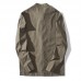 Vintage Chinese Style Linen Cotton Band Collar Casual Autumn Coats for Men