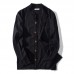 Vintage Chinese Style Linen Cotton Band Collar Casual Autumn Coats for Men