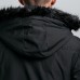 Mens Winter Mid Long Cotton Padded Hooded Thick Warm Jacket Casual Parka