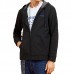 Waterproof Windproof Fleece Warm Hooded Casual Soft Shell Jacket for Men