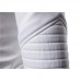 Men Zipper Hooded Pocket Decoration Leather Jacket