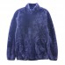 Mens Thick Warm Fleece Comfortable Stand Collar Casual Sweater Coats