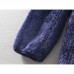 Mens Thick Warm Fleece Comfortable Stand Collar Casual Sweater Coats