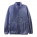 Mens Thick Warm Fleece Comfortable Stand Collar Casual Sweater Coats