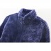 Mens Thick Warm Fleece Comfortable Stand Collar Casual Sweater Coats
