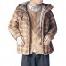 Mens Plaid Checkered Thick Warm Hooded Winter Fashion Jackets