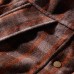 Mens Plaid Checkered Thick Warm Hooded Winter Fashion Jackets