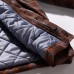 Mens Plaid Checkered Thick Warm Hooded Winter Fashion Jackets