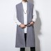 INCERUN Mens Chinese Style Vintage Cotton Loose Fall Cardigan Sleeveless Coats