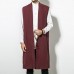 INCERUN Mens Chinese Style Vintage Cotton Loose Fall Cardigan Sleeveless Coats