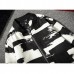 Mens Black White Baseball Jacket Fashion Casual Sport Slim Fit Spring Coat