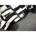 Mens Black White Baseball Jacket Fashion Casual Sport Slim Fit Spring Coat