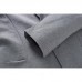 Mens Cotton Slim Fit One Button Stand Collar Solid Color Stylish Blazers Jacket