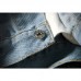 Mens Denim Coats Spring Autumn Casual Turn Down Collar Jacket