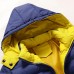 Winter Thick Warm Hooded Padded Cotton Contrast Color Zipper Jackets for Men
