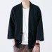 INCERUN Mens Loose Cotton Vintage Horn Buckle Three Quarter Sleeve Coats Tops