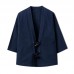 INCERUN Mens Loose Cotton Vintage Horn Buckle Three Quarter Sleeve Coats Tops