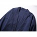 INCERUN Mens Loose Cotton Vintage Horn Buckle Three Quarter Sleeve Coats Tops