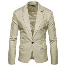 Mens Pure Color Slim Fit Busniess Casual Blazers Suit Jacket 7 Colors