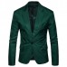 Mens Pure Color Slim Fit Busniess Casual Blazers Suit Jacket 7 Colors