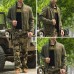 Mens Military Style Casual Cotton Cargo Jacket
