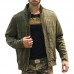 Mens Military Style Casual Cotton Cargo Jacket
