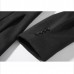 Mens Mid Long Asymmetric Placket Slim Fit Stylish Stand Collar Woolen Jackets