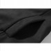 Mens Mid Long Asymmetric Placket Slim Fit Stylish Stand Collar Woolen Jackets