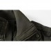 Mens Outdoor Cotton Stand Color Autumn Casual Epaulet Cargo Jacket