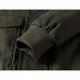 Mens Outdoor Cotton Stand Color Autumn Casual Epaulet Cargo Jacket