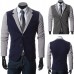 Mens Casual Suits Slim Fit Stitching Two Button Business Suits