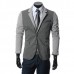 Mens Casual Suits Slim Fit Stitching Two Button Business Suits